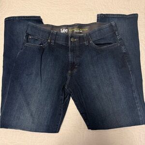 Lee Men's Deep Indigo Extreme Motion Straight Taper Jeans 34x30